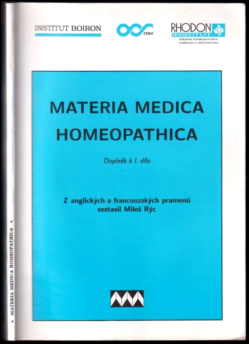 Levně Materia medica homeopathica (Miloš Rýc, 1994)