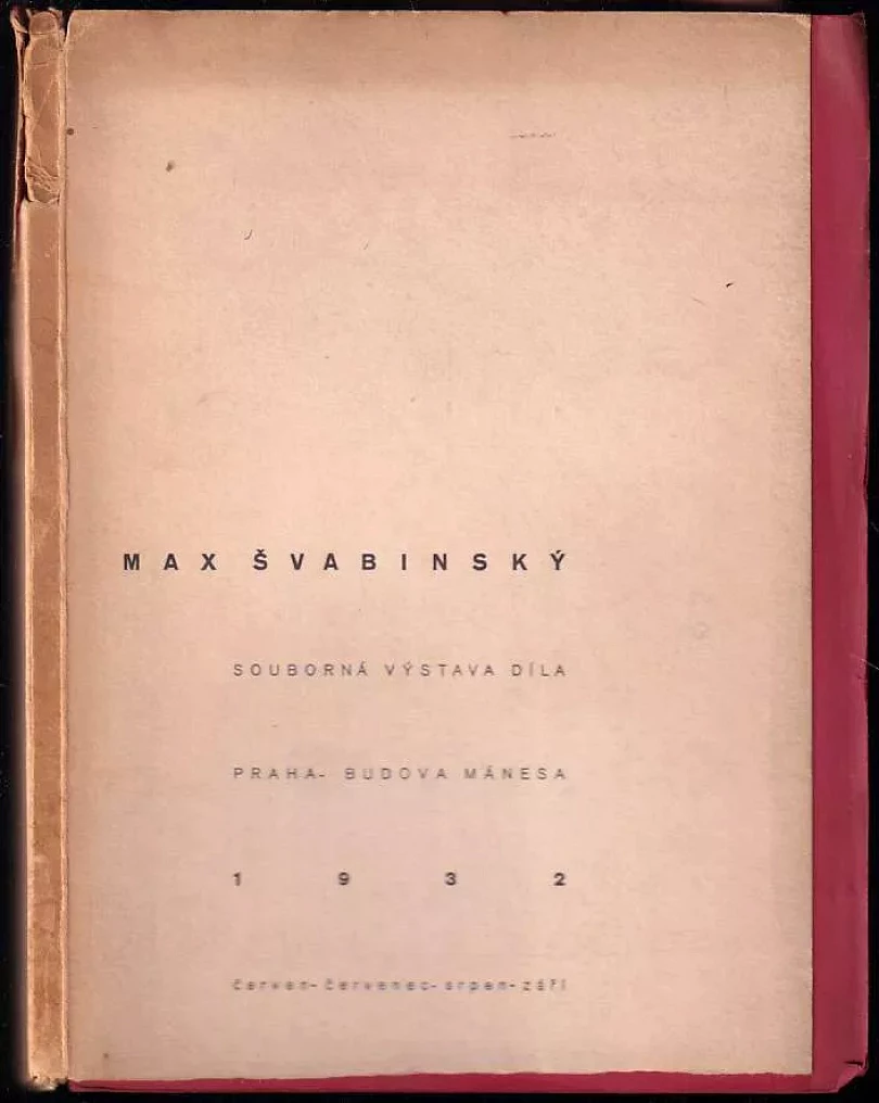 Max Švabinský PODPIS MAX ŠVABINSKÝ + FOTOGRAFIE ZE ZAHÁJENÍ VÝSTAVY (Antonín Matějček, 1932)