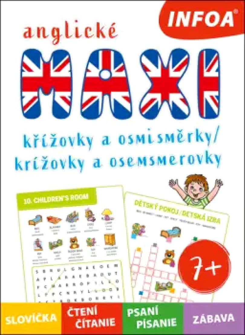 Levně Maxi anglické křížovky a osmisměrky/krížovky a osemsmerovky (, 2024)