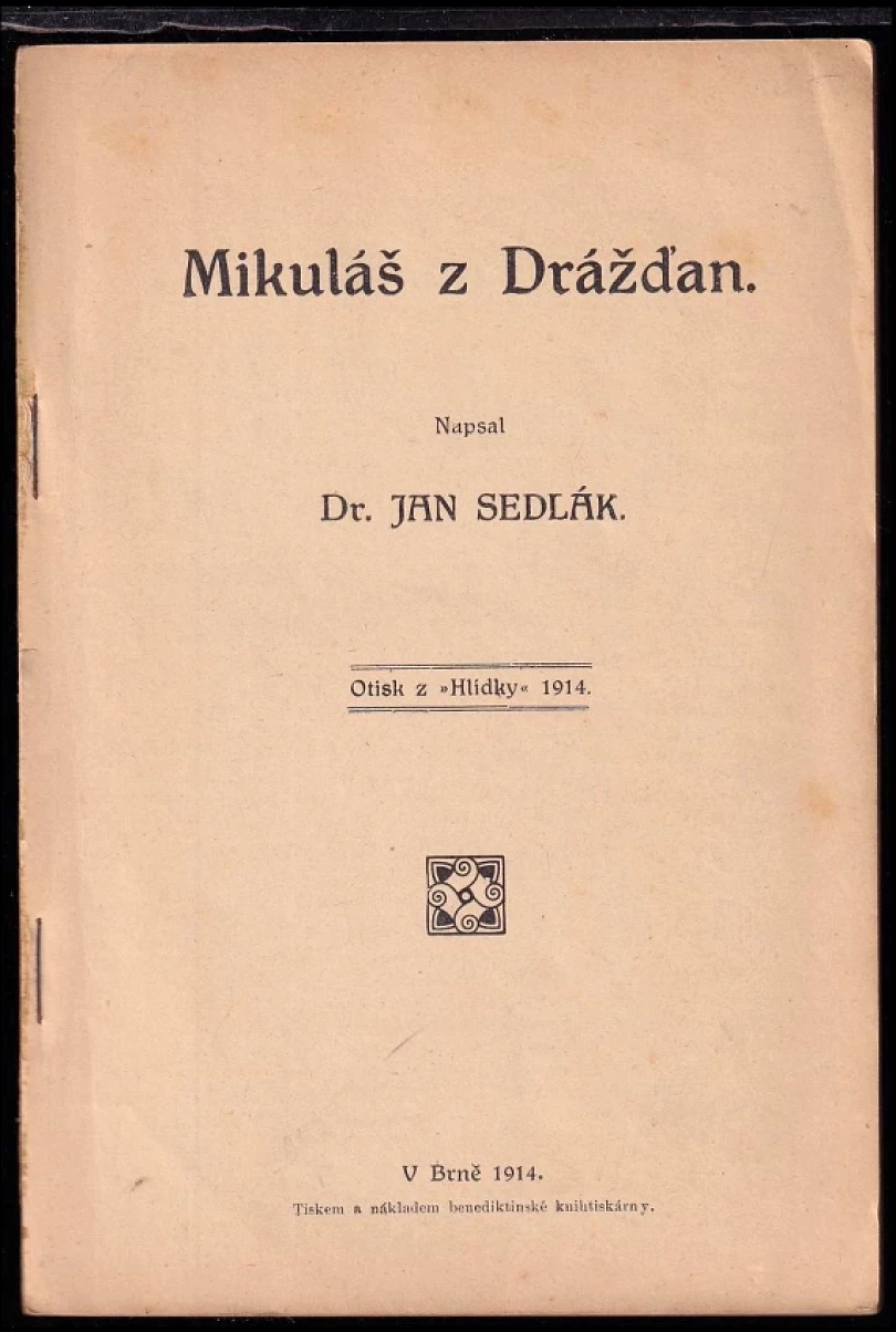 Mikuláš z Drážďan (Jan Sedlák, 1914)