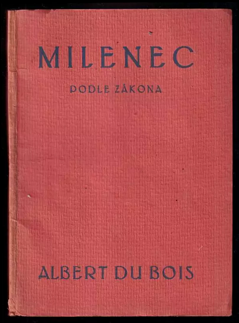 Milenec podle zákona - spartské mravy (Albert Du Bois, 1923)