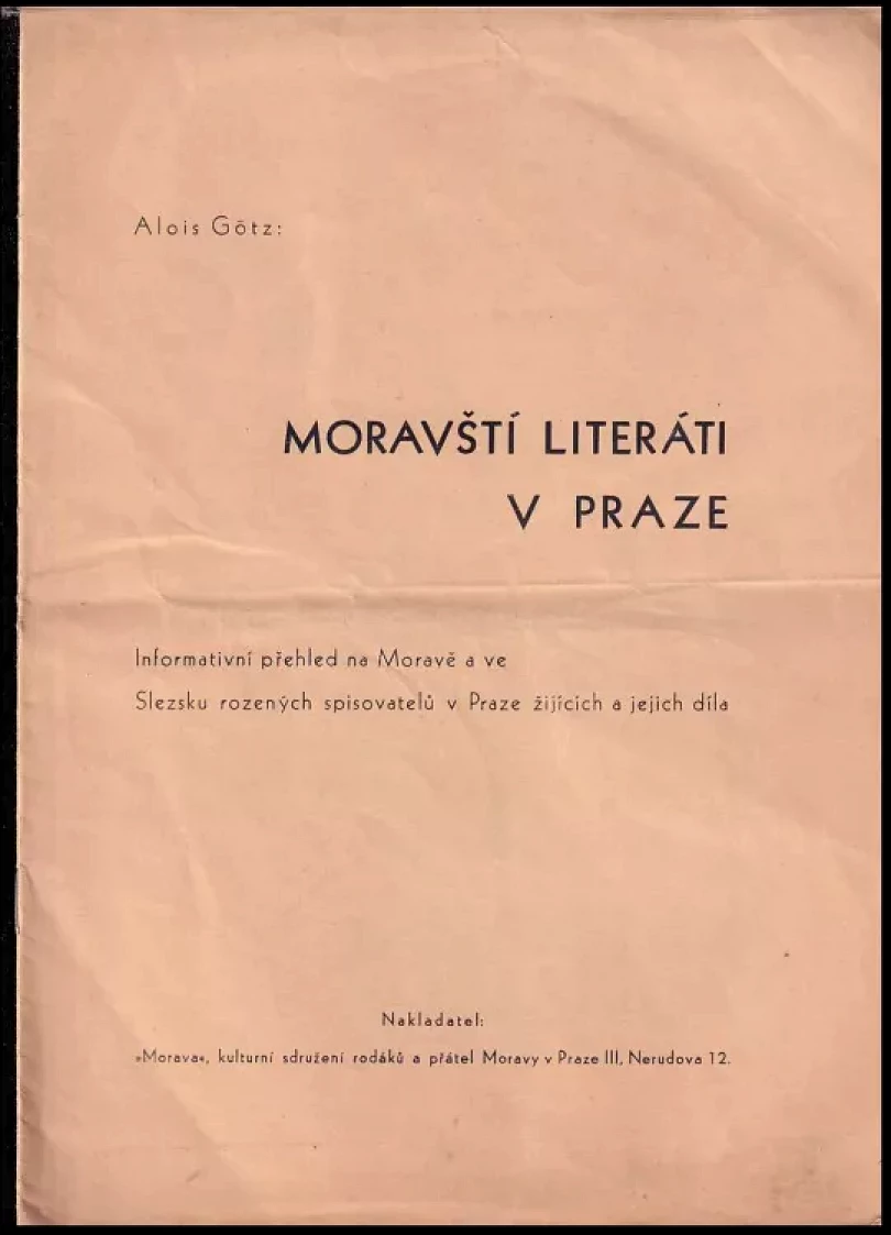 Moravští literáti v Praze (Alois Götz, 1940)