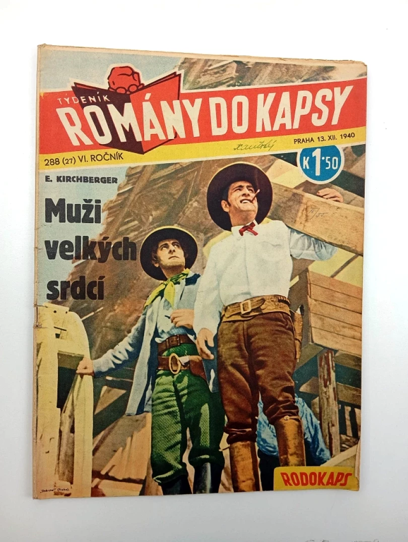Levně Muži velkých srdcí, Rodokaps 288 (27), VI. ročník (Eduard Kirchberger, 1940)