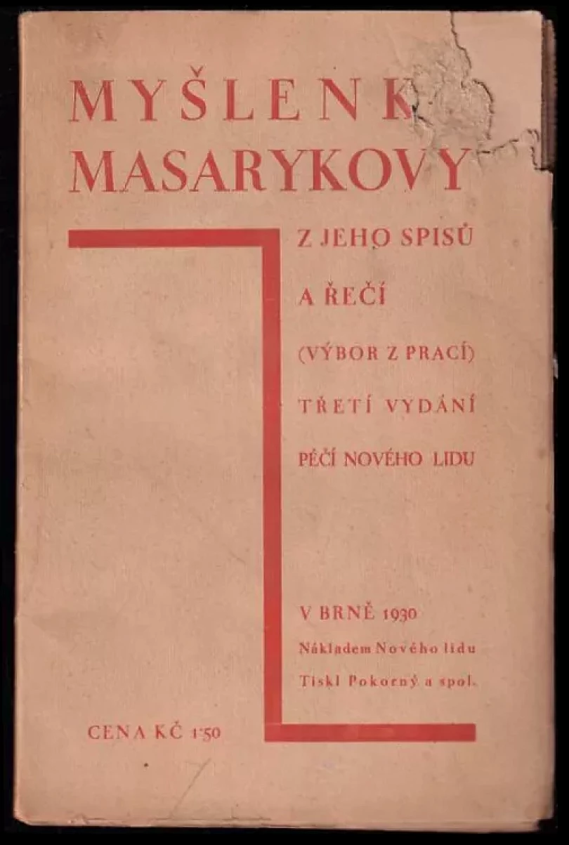 Myšlenky Masarykovy (Tomáš Garrigue Masaryk, 1930)