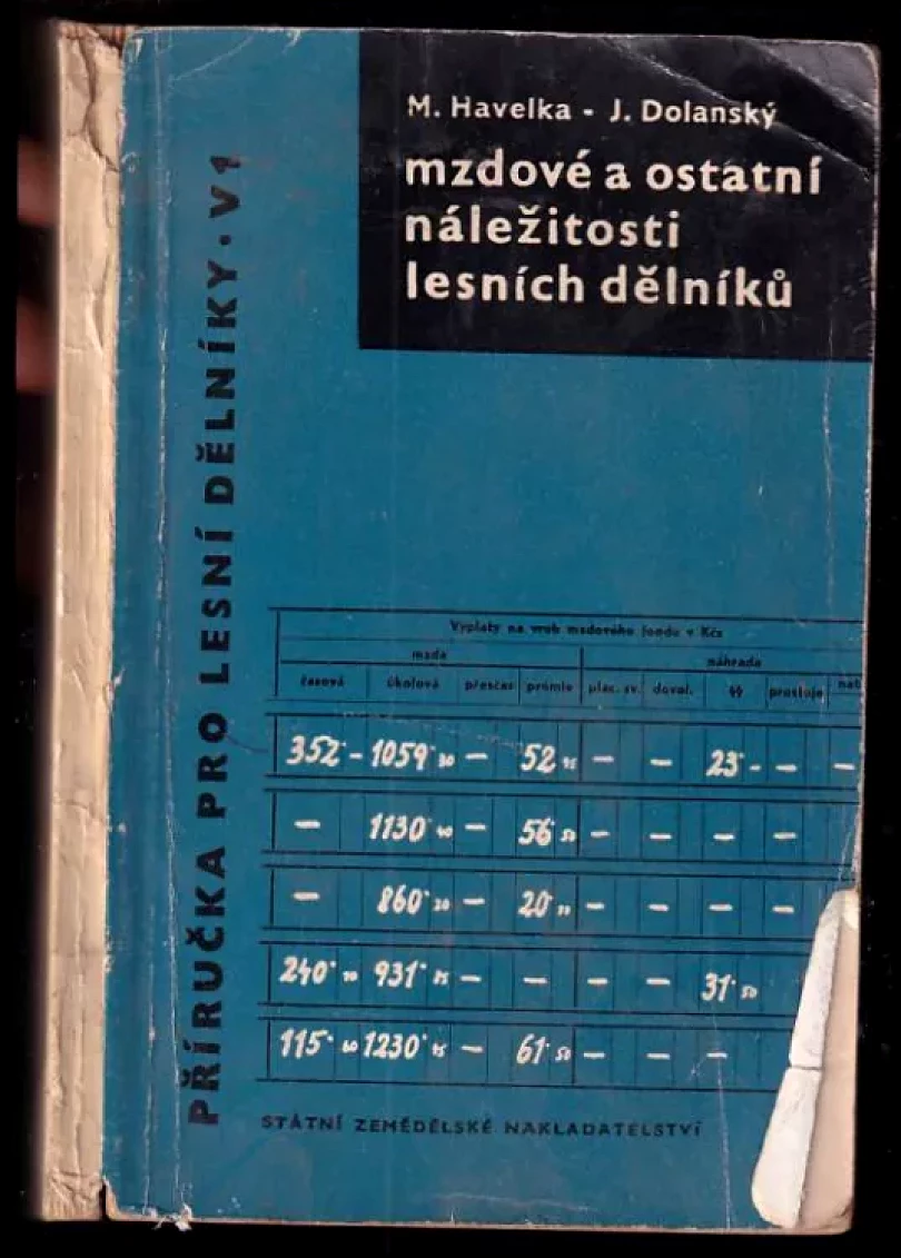 Mzdové a ostatní náležitosti lesních dělníků (Miloslav Havelka, 1960)
