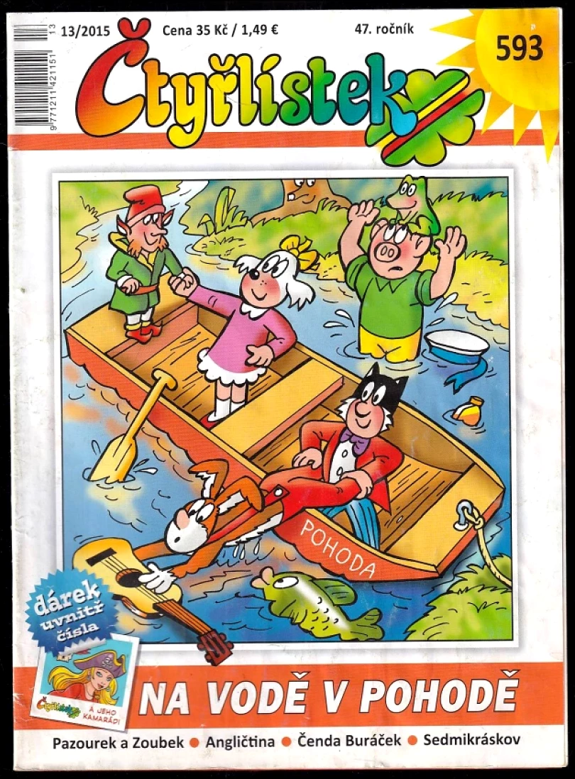 Na vodě v pohodě, Čtyřlístek 593 (Tereza Čeňková, 2015)