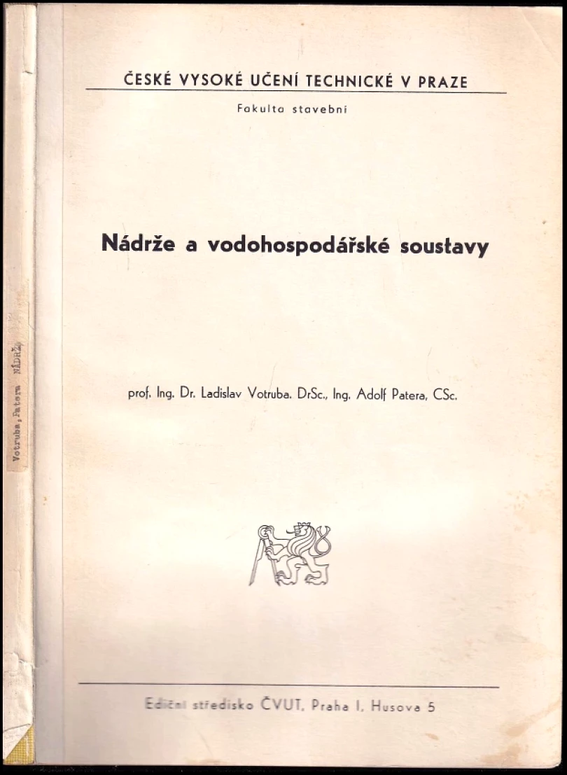 Nádrže a vodohospodářské soustavy (Adolf Patera, 1983)