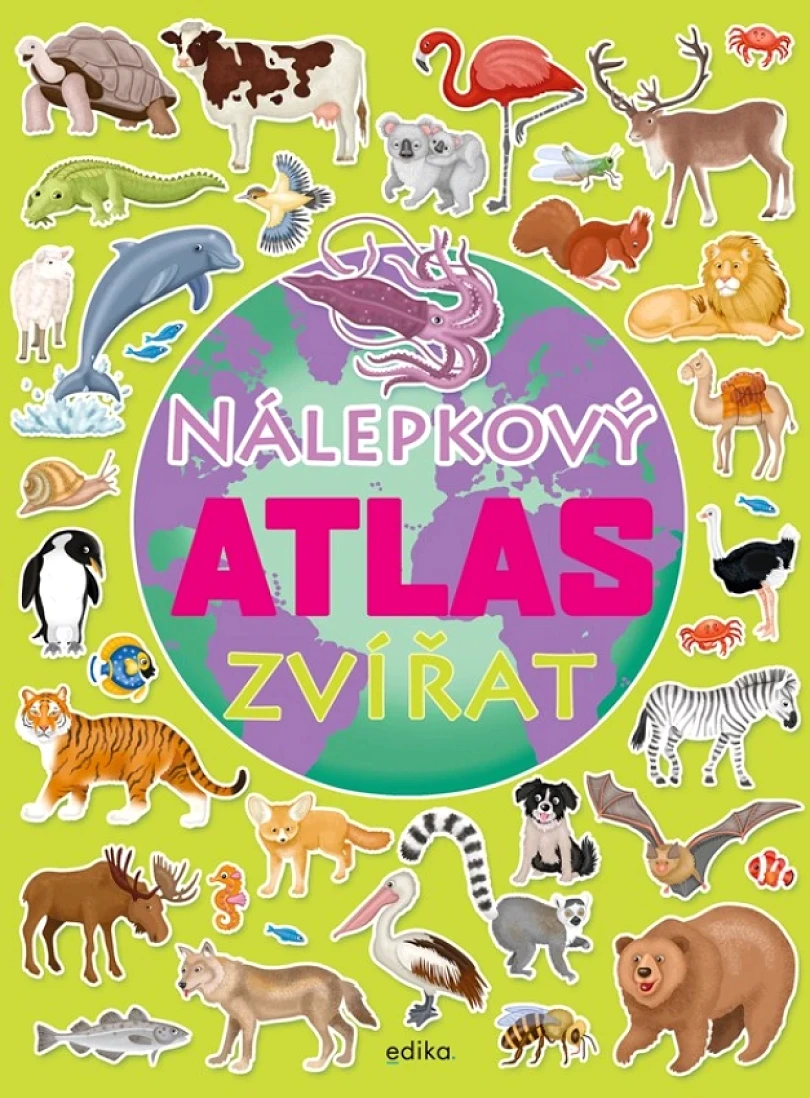 Levně Nálepkový atlas zvířat (kolektiv, 2024)