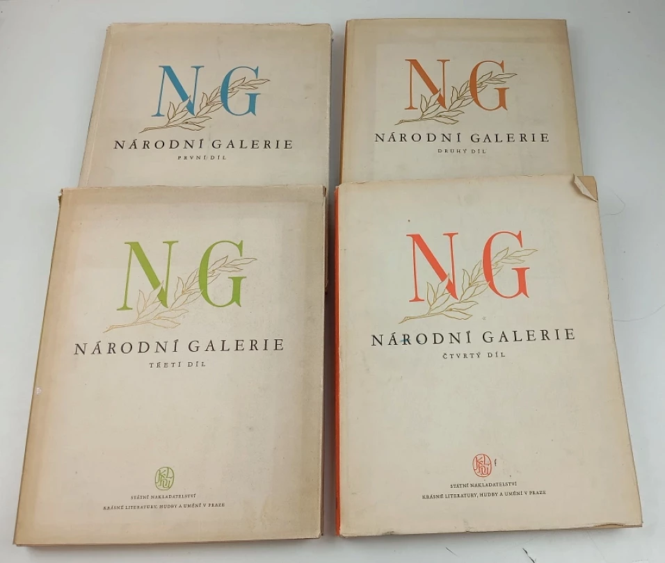 Národní galerie - české malířství XIX. století: I. - IV. díl BEZ V. DÍLU (Jan Neumann, 1952)