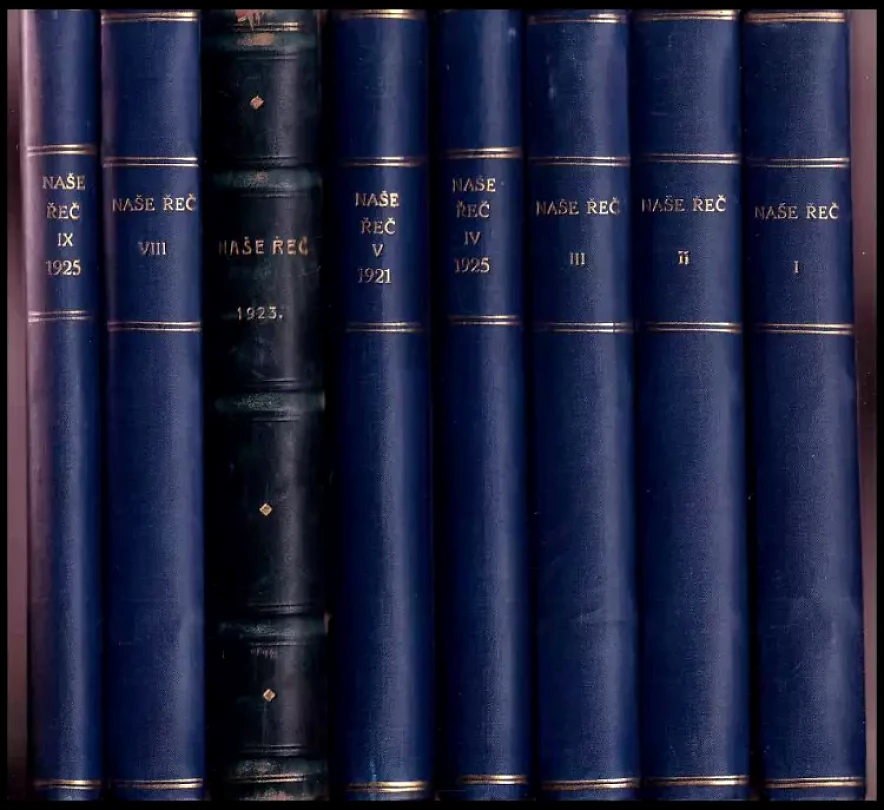 Naše řeč Ročník 1-9 chybí 6 (, 1917)