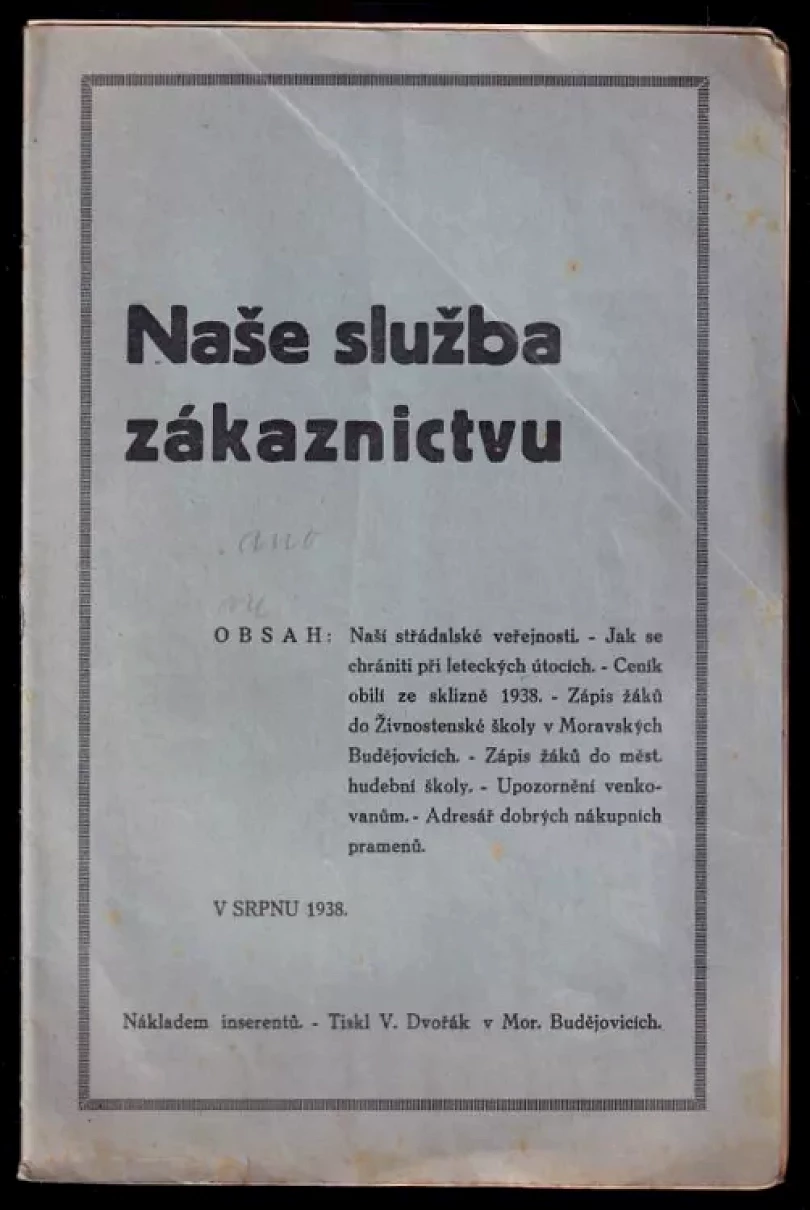 Levně Naše služba zákaznictvu (, 1938)