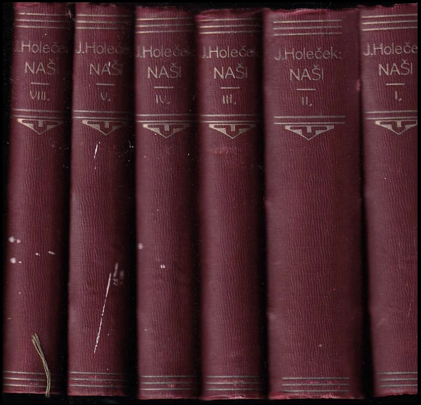 Levně Naši: Díl 1-5 + 8 (Jak u nás žijou a umírají. Frantík a Bartoň, Bartoň, Výprava, Adamova svatba 1-2, Emissaři - část I.) (Josef Holeček, 1917)...