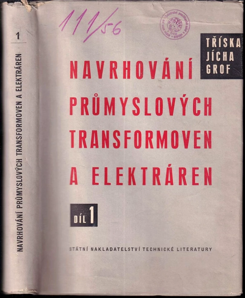 Navrhování průmyslových transformoven a elektráren (Jiří Tříska, 1955)