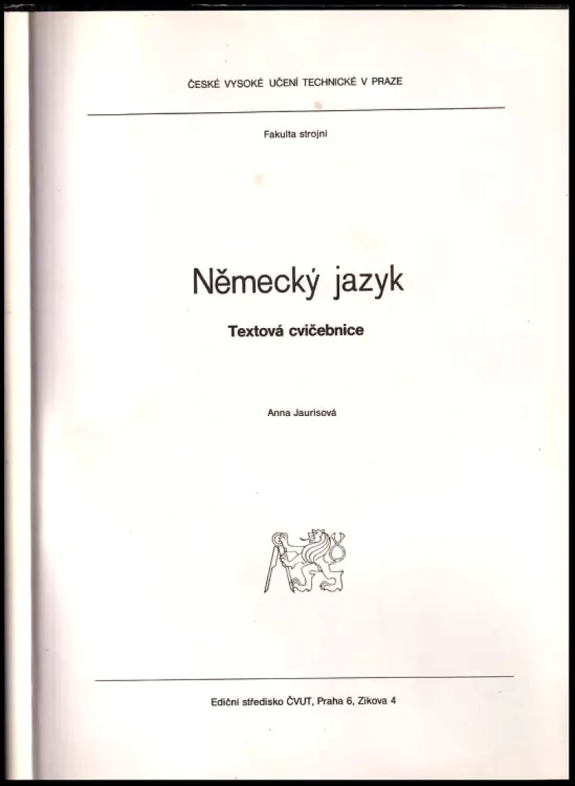 Německý jazyk (Anna Jaurisová, 1989)