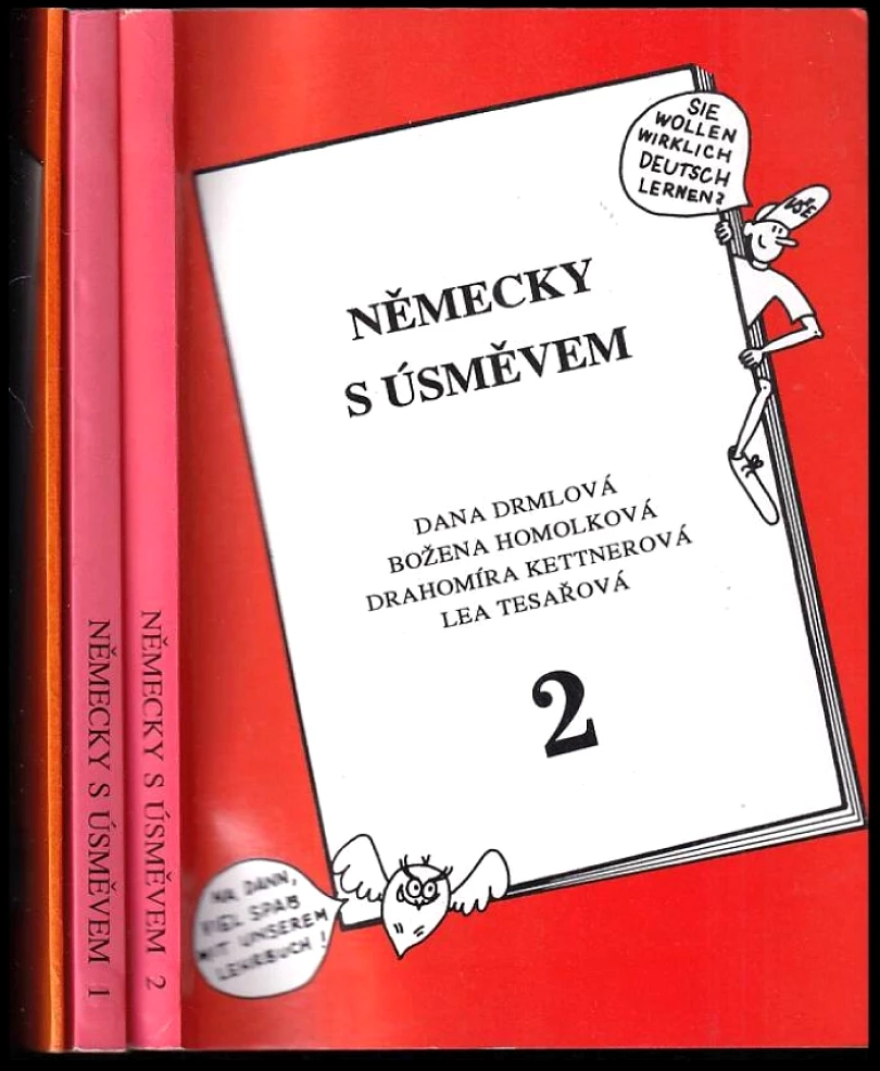 Německy s úsměvem 1-2 + Německo-český slovníček (Drahomíra Kettnerová, 1992)