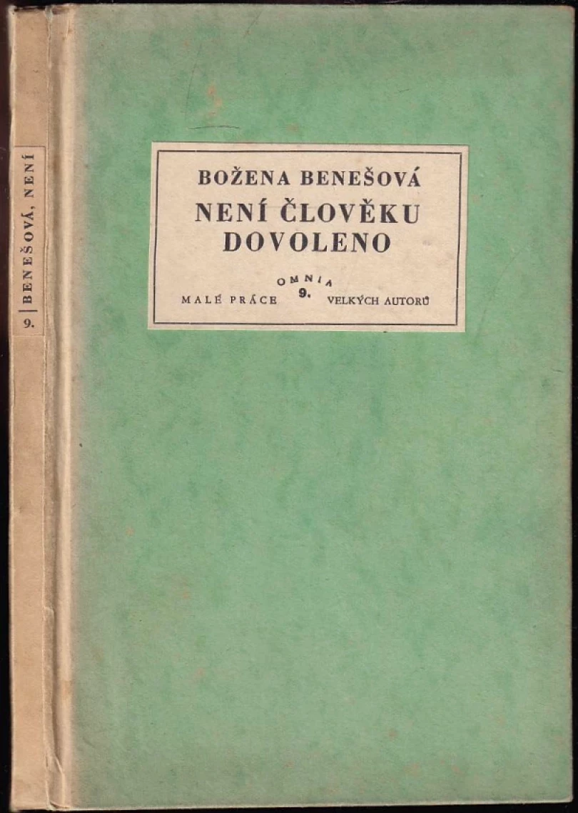 Není člověku dovoleno (Božena Benešová, 1931)