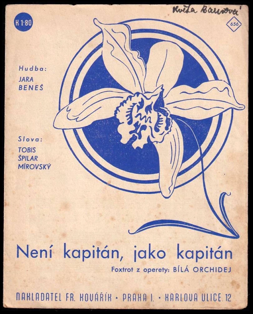 Levně Není kapitán, jako kapitán (Jára Beneš, 1943)