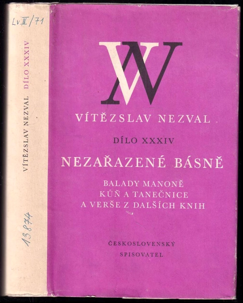 Nezařazené básně (Vítězslav Nezval, 1988)