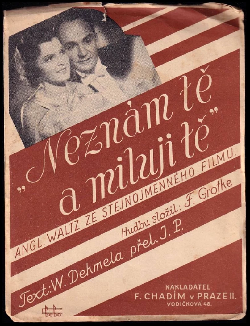 Neznám tě a miluji tě (W. Dehmel, 1934)