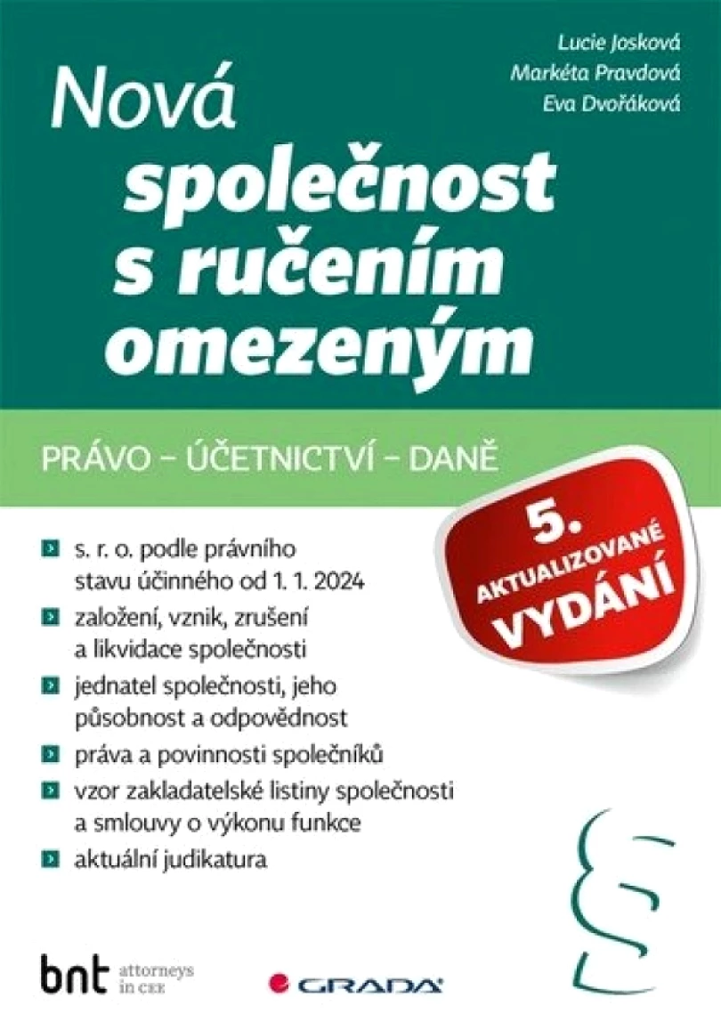 Nová společnost s ručením omezeným (Lucie Josková, 2024)