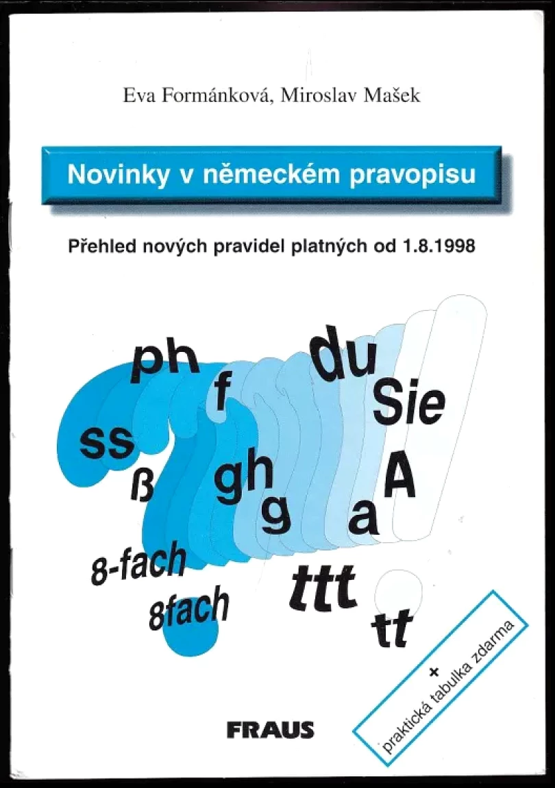 Novinky v německém pravopisu (Eva Formánková, 1998)