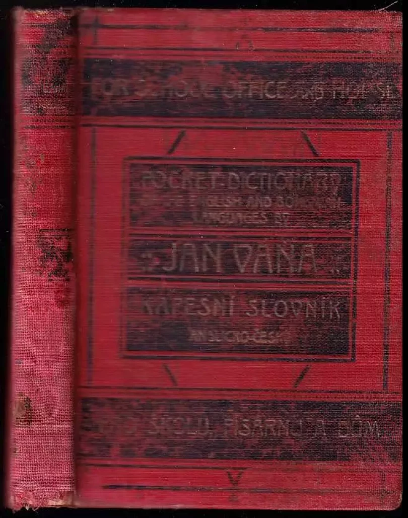 Nový kapesní slovník anglicko-český a česko-anglický (Jan Váňa, 1920)