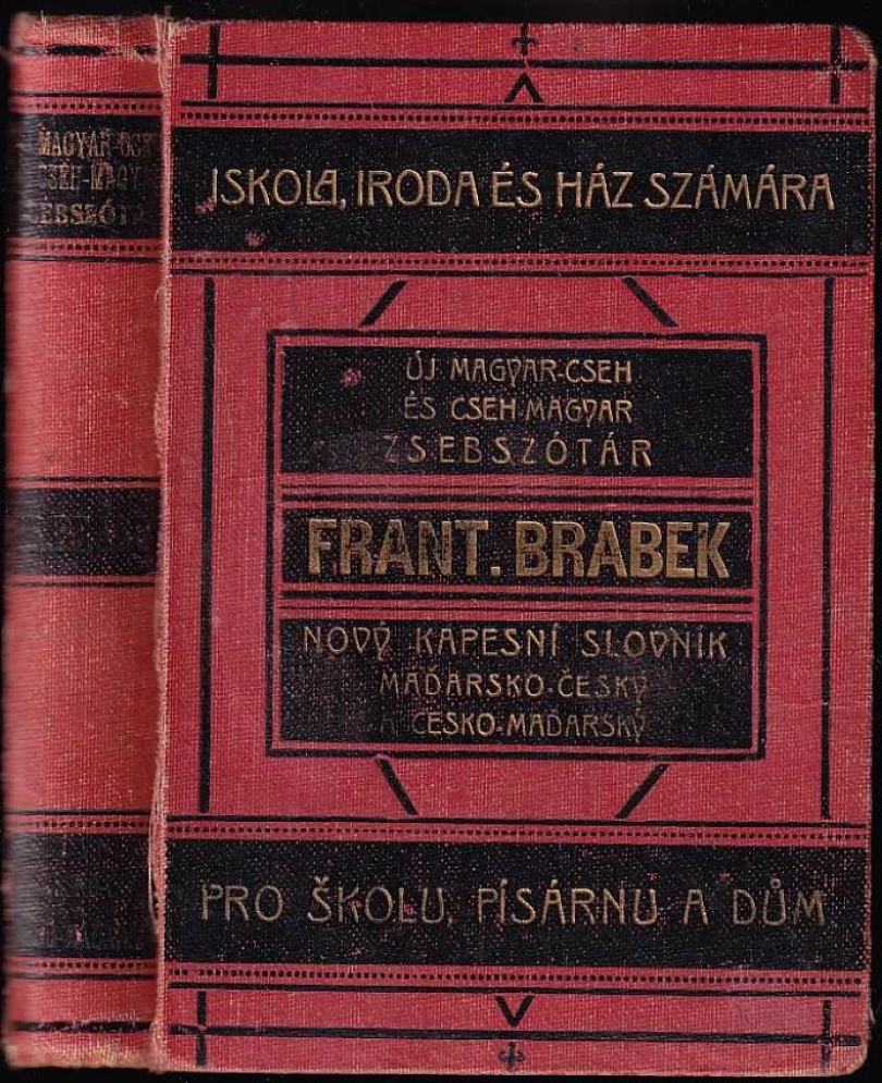 Nový kapesní slovník maďarsko-český a česko-maďarský (František Brábek, 1936)
