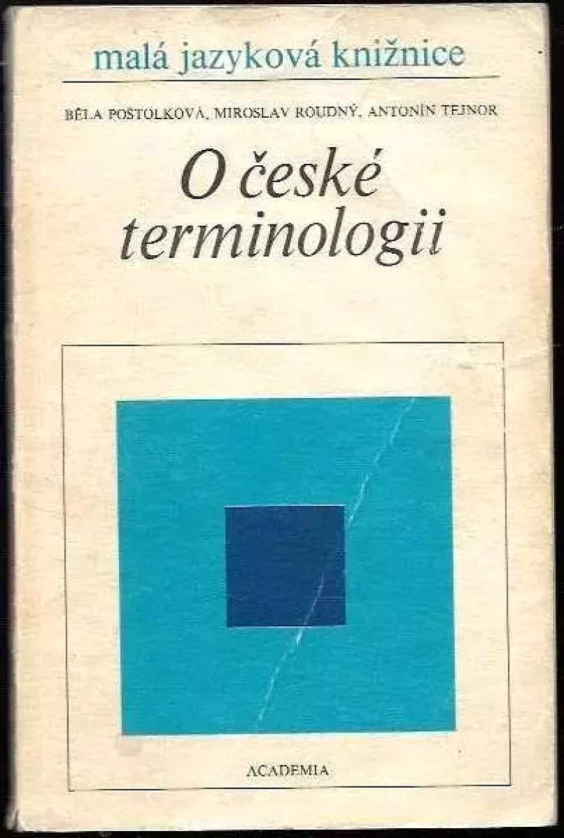 O české terminologii (Antonín Tejnor, 1983)