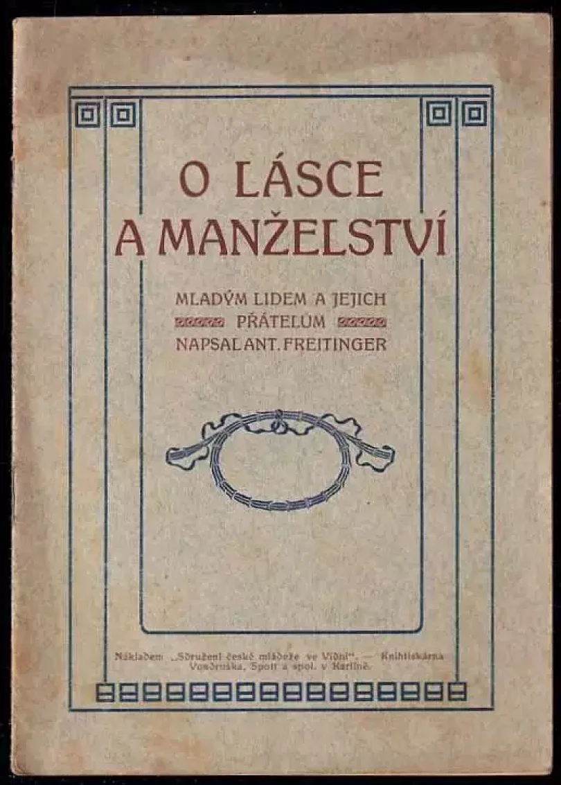 Levně O lásce a manželství (Antonín Freitinger, 1918)