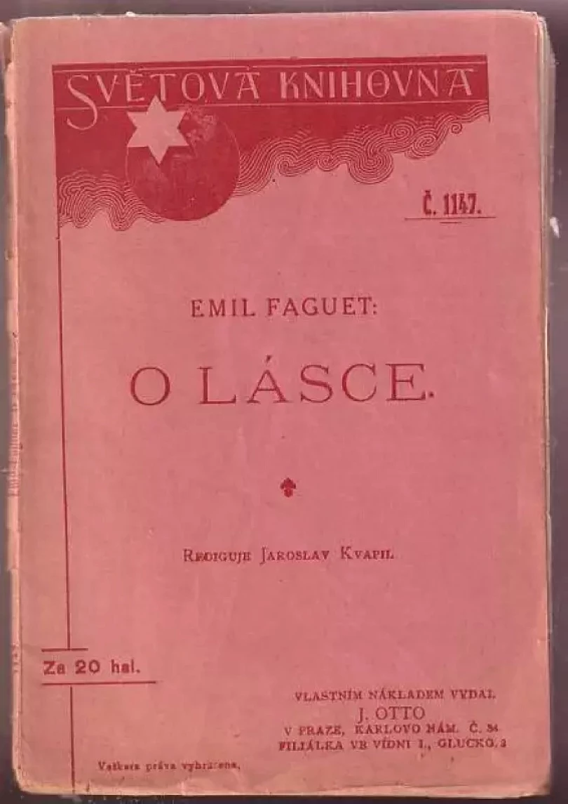 O lásce (Émile Faguet, 1914)