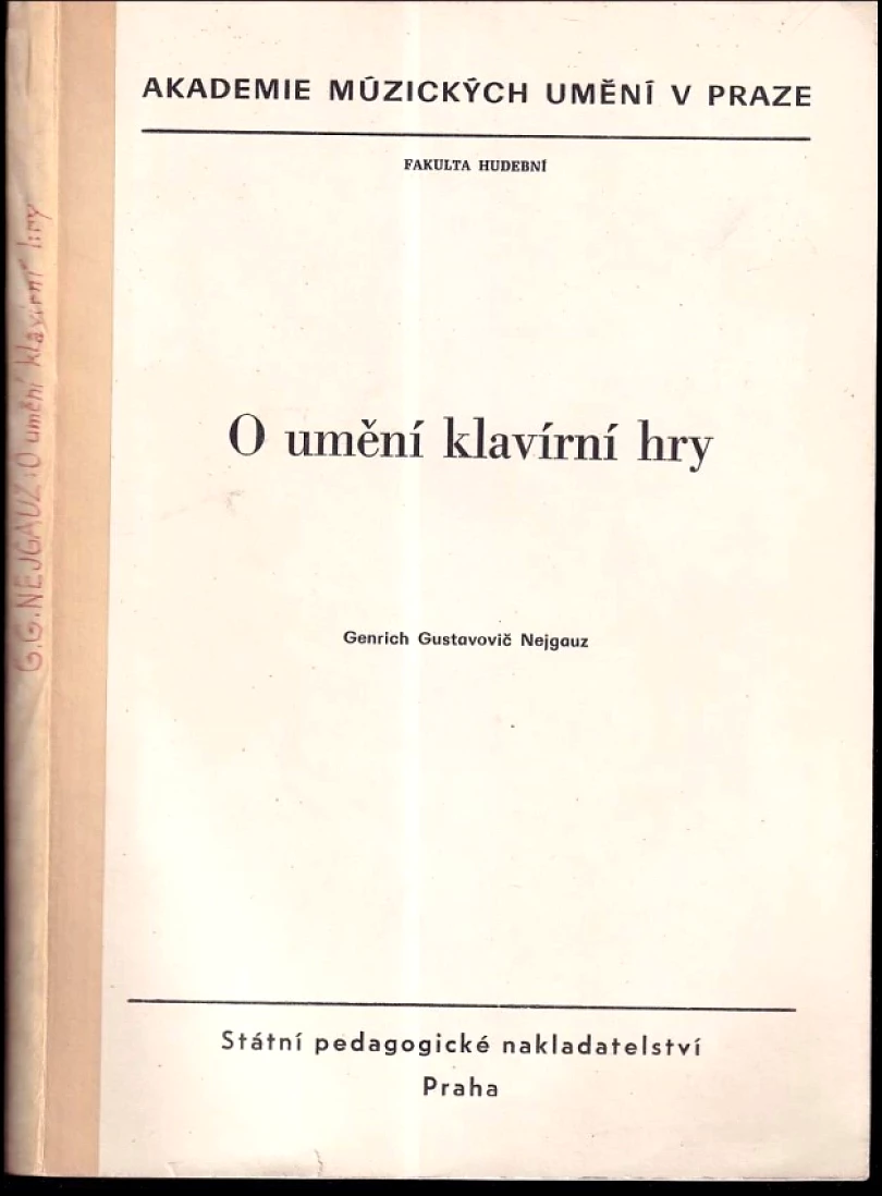 O umění klavírní hry (Genrich Gustavovič Nejgauz, 1983)