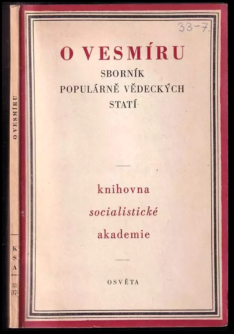 O vesmíru (Zdeněk Švestka, 1952)
