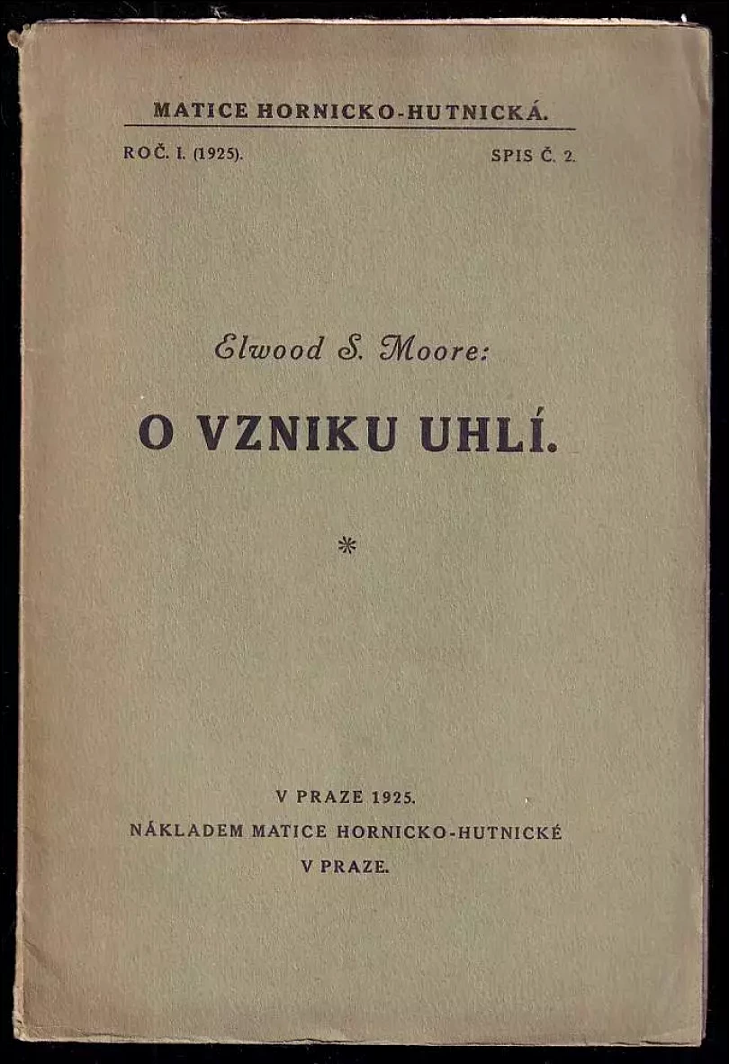 O vzniku uhlí (Elwood S Moore, 1925)