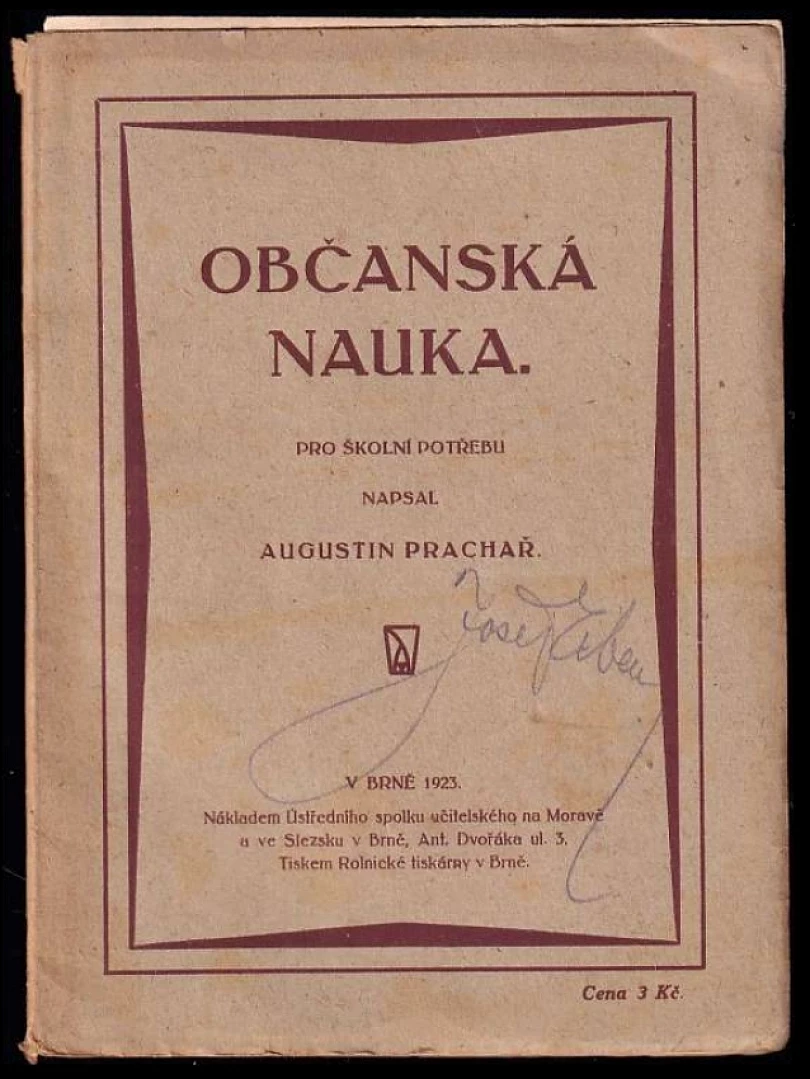 Levně Občanská nauka (Augustin Prachař, 1923)
