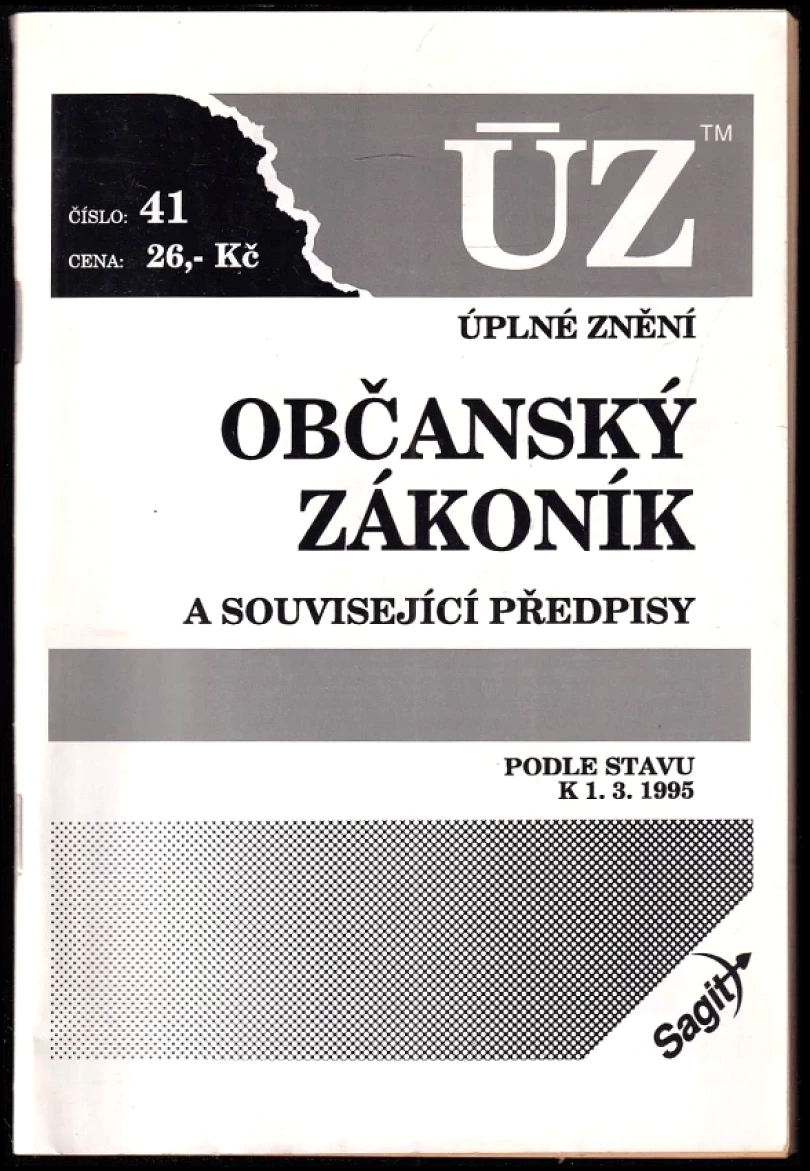 Levně Občanský zákoník a související předpisy (, 1995)