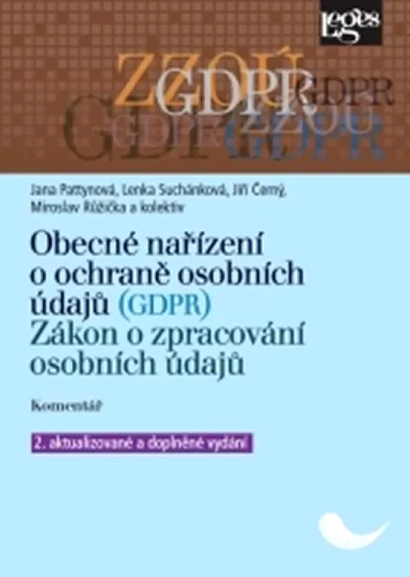 Levně Obecné nařízení o ochraně osobních údajů (GDPR) ; Zákon o zpracování osobních údajů : komentář (, 2019)