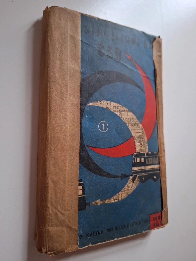 Oblastní jízdní řád ČSD Čechy 1963-1964 (, )