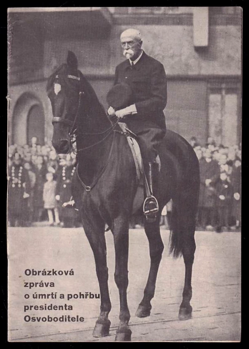 Levně Obrázková zpráva o úmrtí a pohřbu presidenta Osvoboditele (Jan Hostáň, 1947)