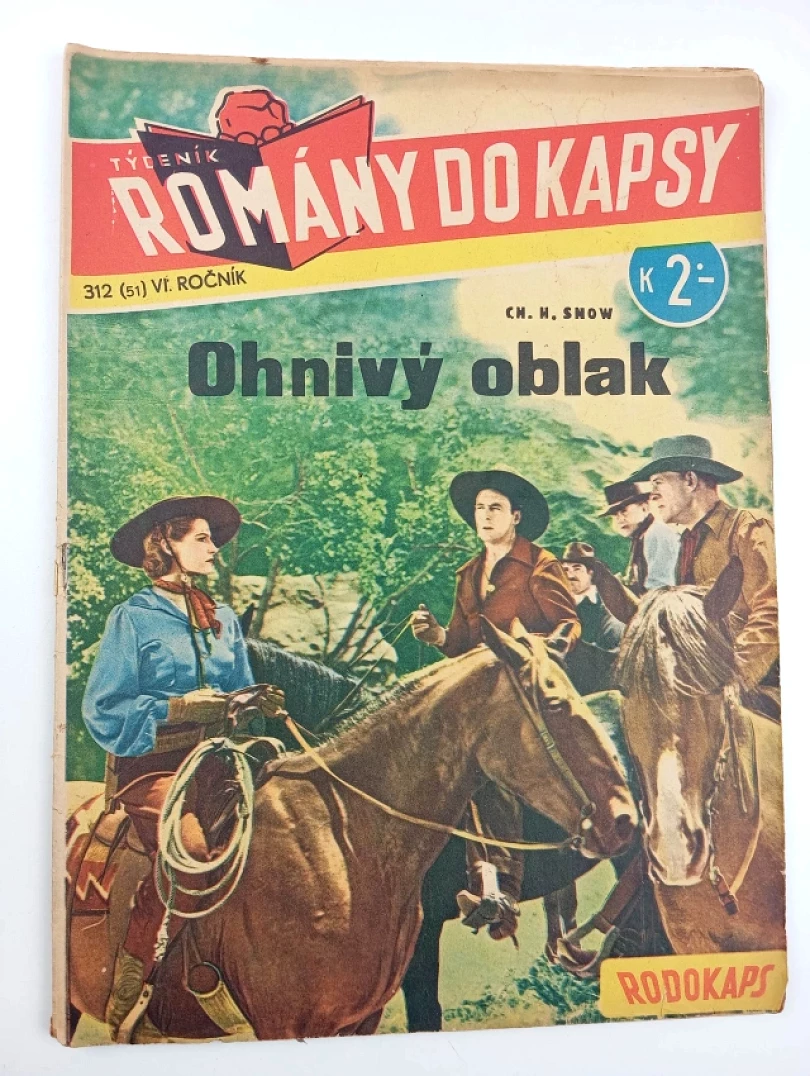 Ohnivý oblak - Rodokaps 312 (51) - Romány do kapsy - ročník VI. (Charles Horace Snow, 1941)