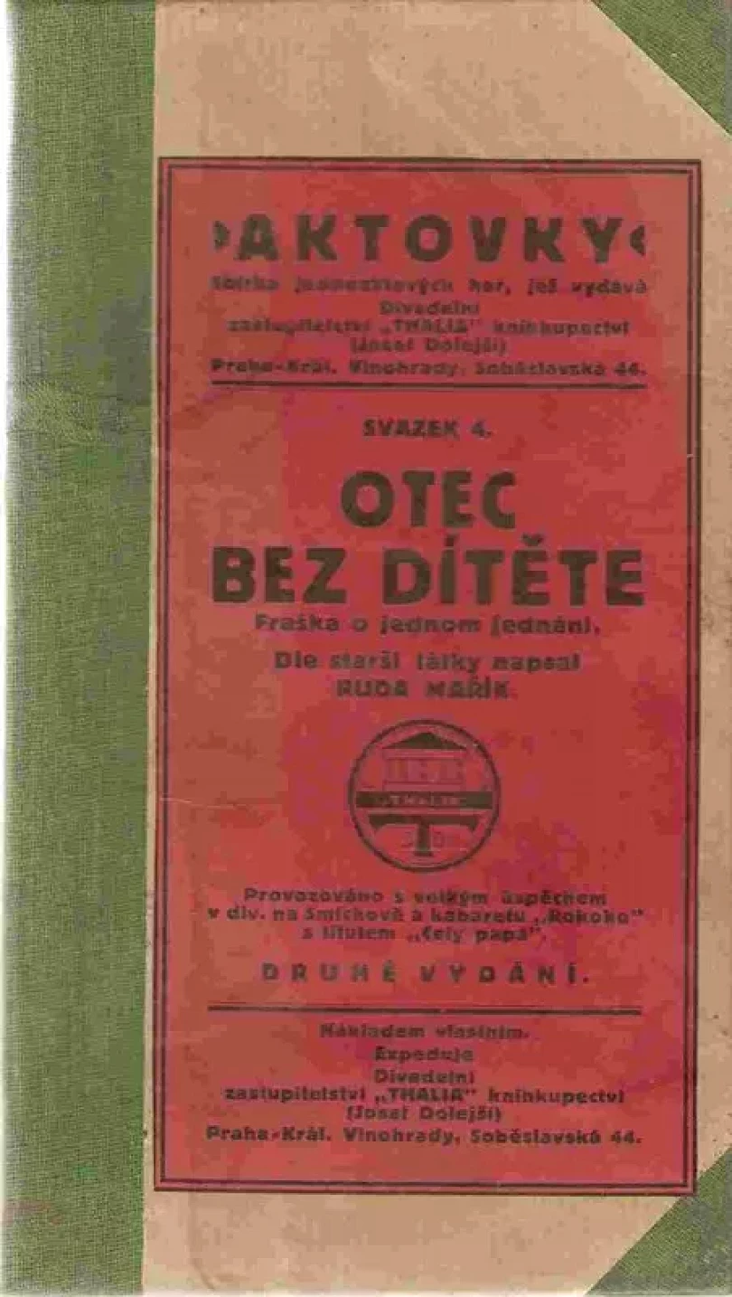 Otec bez dítěte (Rudolf Mařík, 1924)