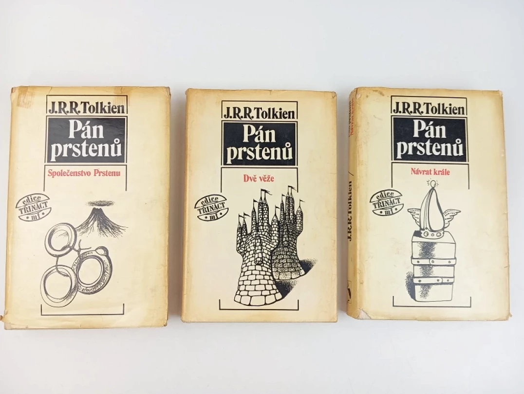 Levně Pán prstenů 1 - 3 - Společenstvo Prstenu + Dvě věže + Návrat krále - KOMPLETNÍ TRILOGIE : Díl 1-3 (J. R. R Tolkien, 1990)