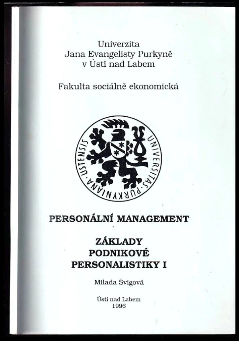Levně Personální management (Milada Švigová, 1996)