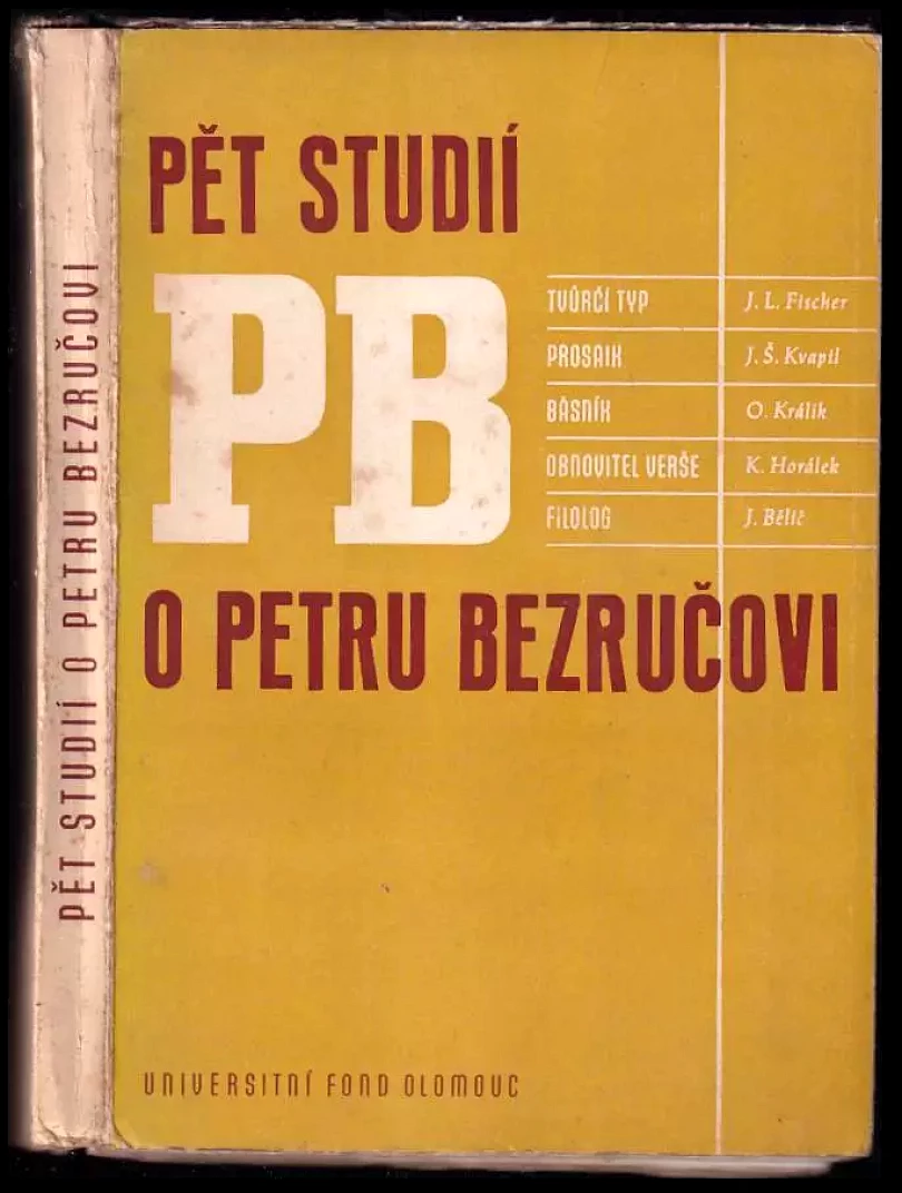 Levně Pět studií o Petru Bezručovi (Petr Bezruč, 1947)