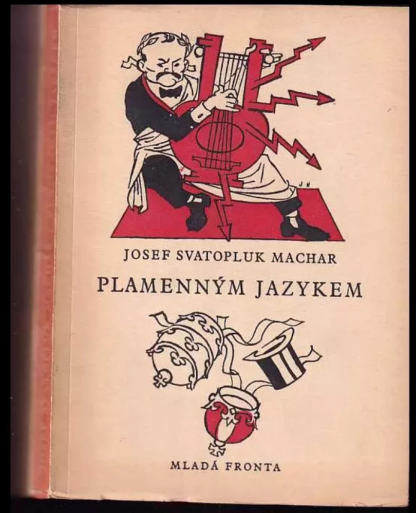 Levně Plamenným jazykem : výbor ze satirických veršů (Josef Svatopluk Machar, 1955)