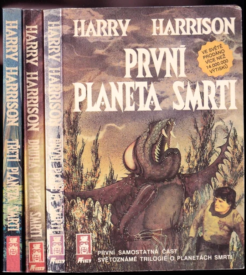 Levně Planety smrti 1 - 3 KOMPLETNÍ TRILOGIE - První planeta smrti + Druhá planeta smrti + Třetí planeta smrti : Díl 1-3 (Harry Harrison, 1991)