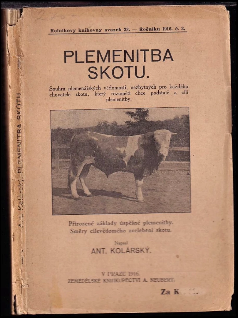 Levně Plemenitba skotu (Antonín Kolárský, 1916)