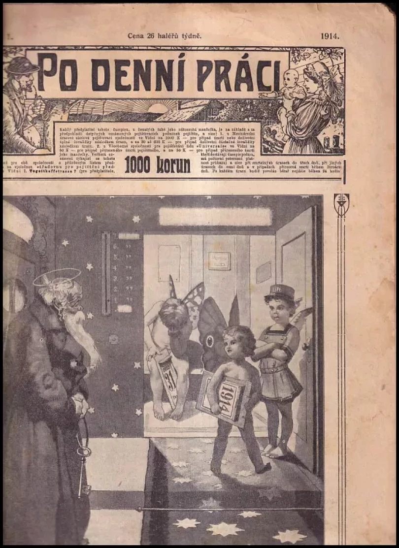 Levně Po denní práci Ročník 1914 KONVOLUT 47 ČÍSEL (Karel O Kubálek, 1914)