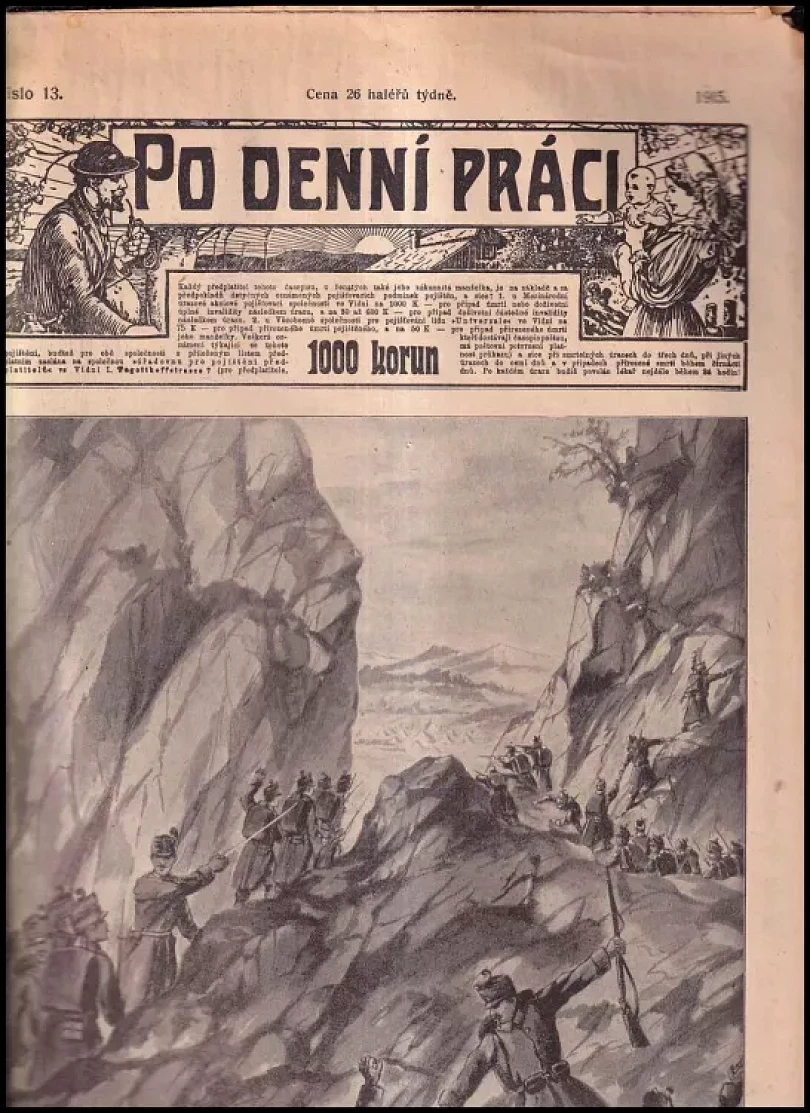 Levně Po denní práci Ročník 1915 KONVOLUT 37 ČÍSEL (Karel O Kubálek, 1915)