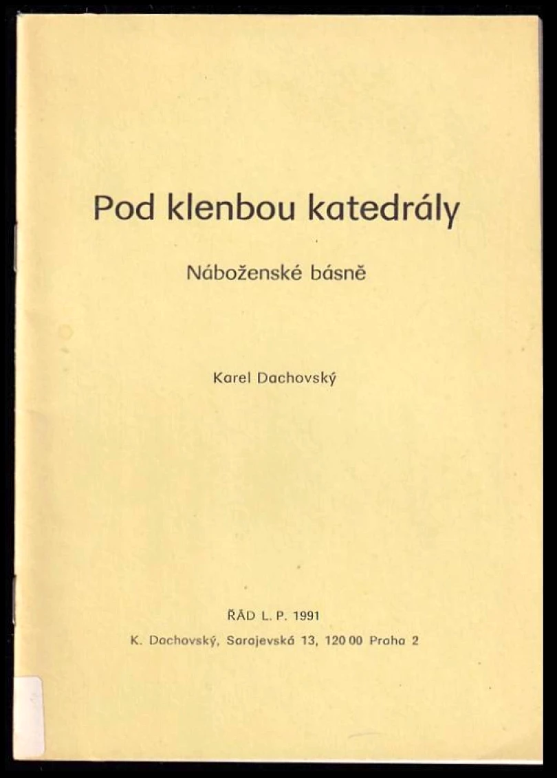 Levně Pod klenbou katedrály (Karel Dachovský, 1991)