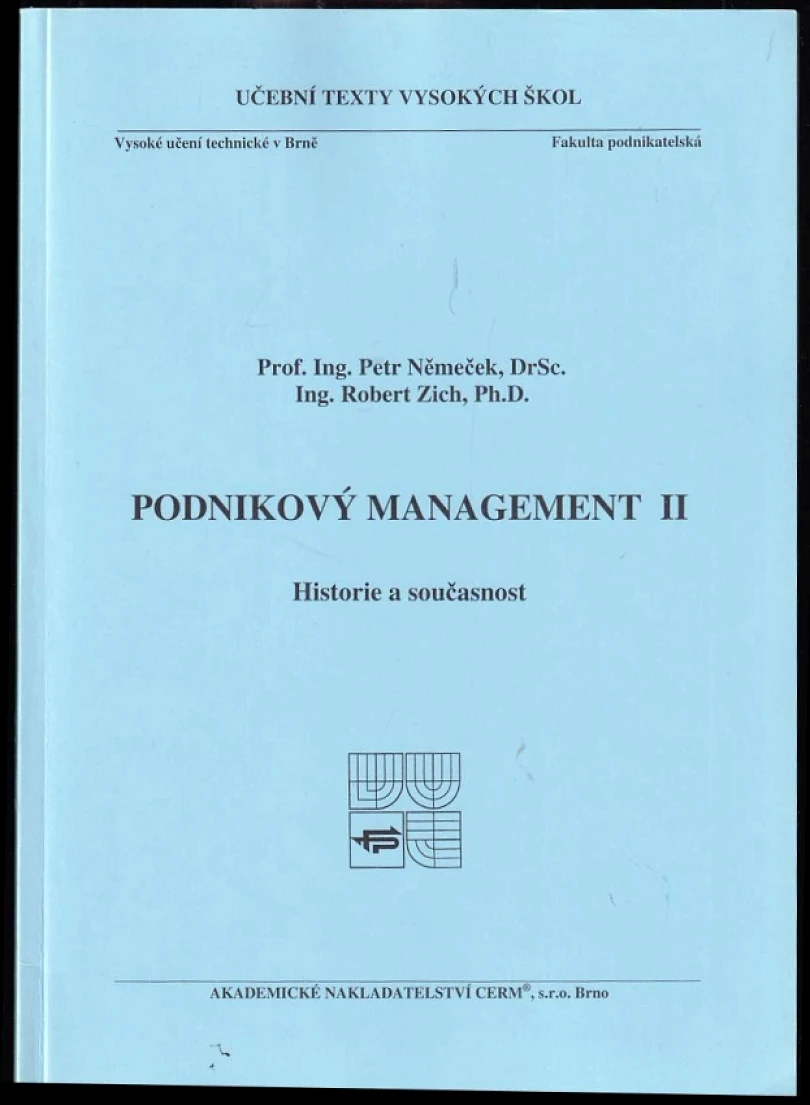 Podnikový management II (Petr Němeček, 2008)